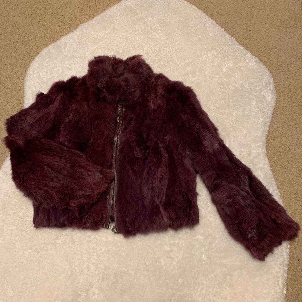 Vintage rabbit fur jacket